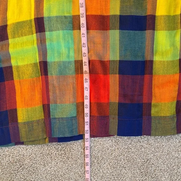 Ace&Jig Colorful Featherweight Plaid Maxi Dress, Size M - Picture 5 of 5